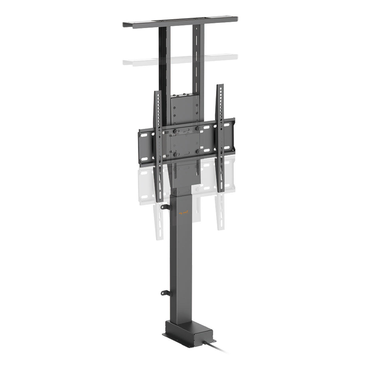 MyWall HP63AL elektrischer TV Lift mit Sprachsteuerung für 32-55 Zoll Bildschirm (mit Fernbedienung, für 81-140cm TVs, max. 60kg Belastbarkeit)