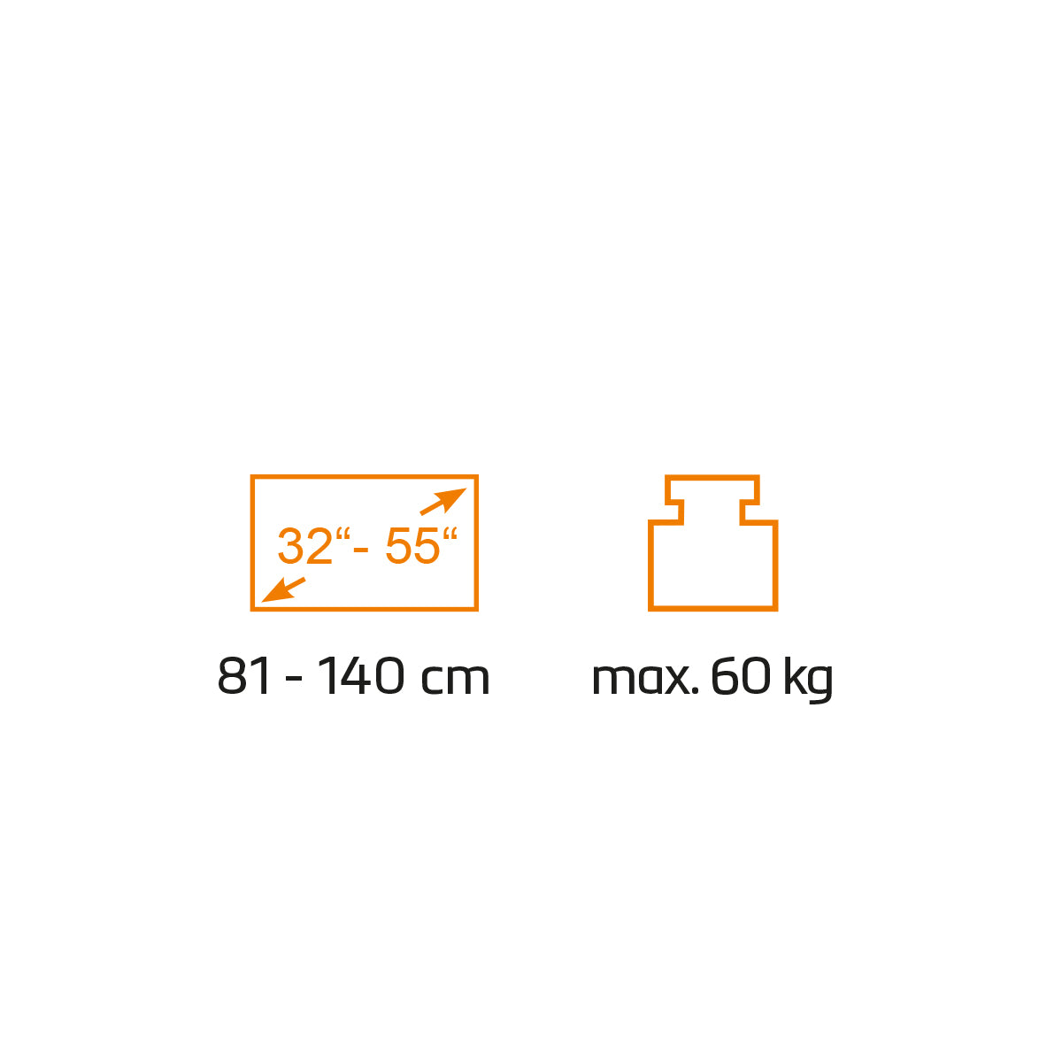 MyWall HP63AL elektrischer TV Lift mit Sprachsteuerung für 32-55 Zoll Bildschirm (mit Fernbedienung, für 81-140cm TVs, max. 60kg Belastbarkeit)
