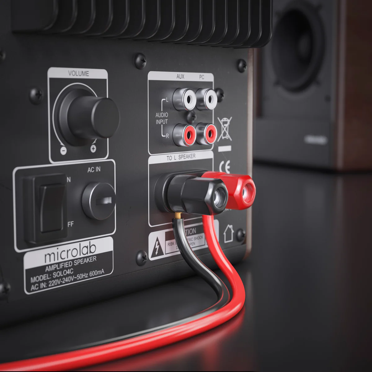 MANAX Lautsprecherkabel rot / schwarz 2x 1,50mm² – 10 Meter Ring | CCA-Kupfer Boxenkabel für klaren Sound bei HiFi, Heimkino und Car-HiFi mit Polaritätskennzeichnung