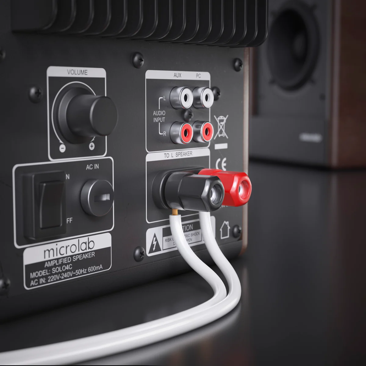 10m 2x2,5mm² Lautsprecherkabel CCA I Boxenkabel isoliert weiß mit Polaritätskennzeichnung I LS-Kabel als Meterware für Stereoanlage etc.