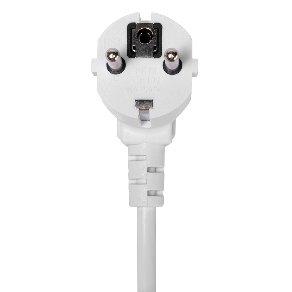 Tischsteckdose NV64L 3-Fach Schutzkontakt mit 2X USB und 2X LAN Anschluss, Mehrfachsteckdose für Zuhause Anschraubbar, Knopf zum EIN- und Ausschalten, Steckdosenleiste mit 1,8m Kabel