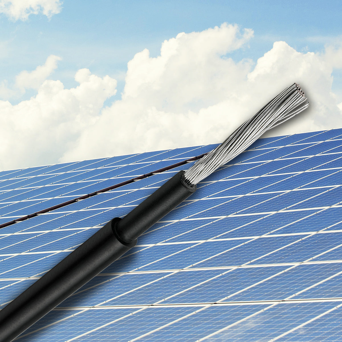 Solarkabel 6mm² H1Z2Z2-K Schwarz - 10m - UV-beständig, flexibel, Photovoltaik Kabel, PV Kabel, Solar Anschlusskabel für Solarpanel, Wechselrichter & Laderegler - langlebig