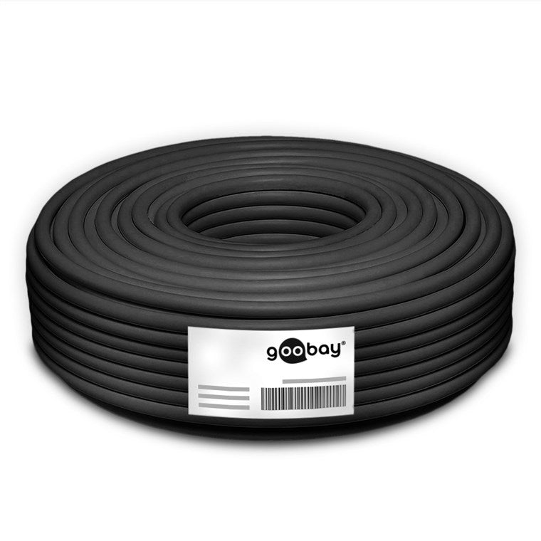 100m CAT 7 Outdoor Netzwerkkabel, S/FTP (PiMF), schwarz