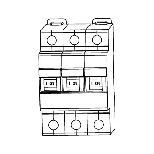 DOEPKE 09916293 Leitungsschutzschalter dreipolig, C-Charakteristik, 16A, 10kA
