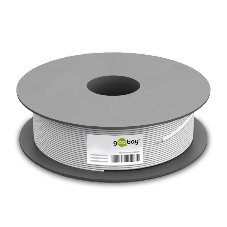 100m CAT 6A Netzwerkkabel, S/FTP (PiMF), grau