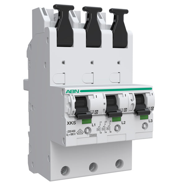 ABN XKS335-5 SHU-SCHALTER/3POLIG/35A SAMMELS-MONTAGE CHARAKTERISTIK E/ABN