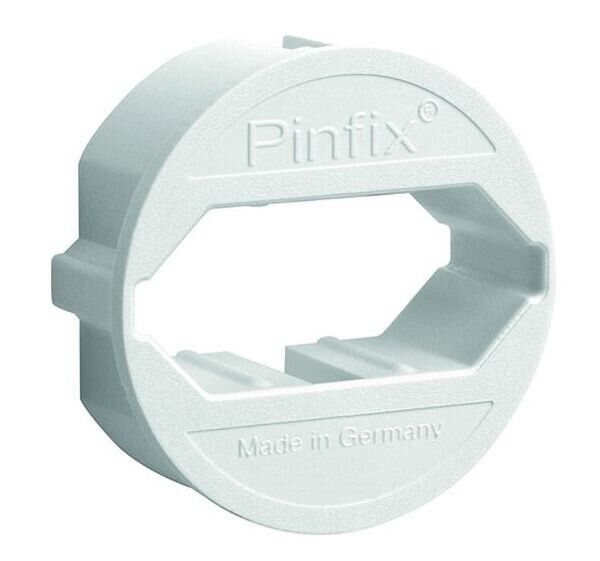 PINFIX weiss ADAPTER für EUROSTECKER EUROGERÄTE STECKERADAPTER EUROZUBEHÖR EURO